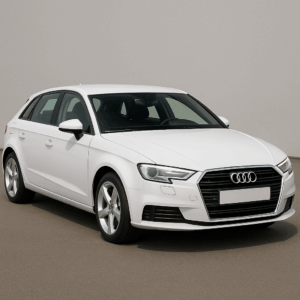 Hvid Audi A3 hybridbil – kompakt og brændstofeffektiv med enkel booking, hurtig levering og fleksibel leasing hos LeasingBird.
