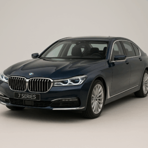 BMW 7-serie plug-in hybridbil i mørkeblå – rummelig luksussedan til fleksibel leasing og hurtig levering hos LeasingBird.