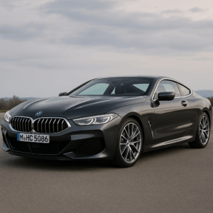 BMW 8 Series hybridbil i mørkegrå – luksus coupé med brændstofeffektivitet, enkel leasing, hurtig levering og fleksibilitet