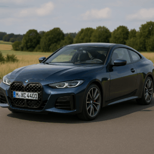 BMW M440i xDrive Coupe i blå – mild hybridbil til enkel leasing, hurtig & fleksibel levering hos LeasingBird