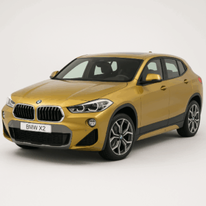 BMW X2 gul – hybridbil kompakt SUV med brændstofeffektivitet, enkel, hurtig levering og fleksibel leasing hos LeasingBird.