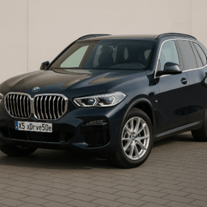 BMW X5 xDrive50e blå hybridbil – rummelig kompakt SUV til fleksibel leasing, hurtig levering og enkel proces hos LeasingBird