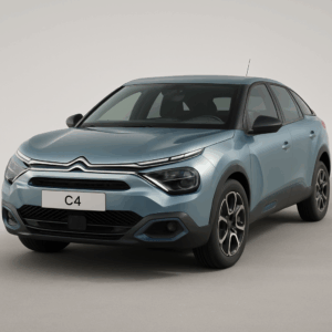 Citroen C4 hybrid i lys blå – brændstofeffektiv kompakt SUV, rummelig og fleksibel leasing med hurtig levering hos LeasingBird.