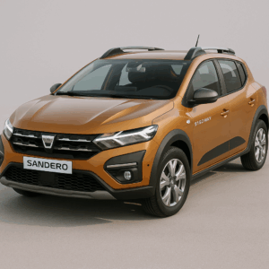 Dacia Sandero Stepway i orange – kompakt SUV med rummelighed og brændstofeffektivitet, enkel, hurtig og fleksibel leasing.