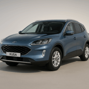 Ford Kuga hybridbil i blå – rummelig kompakt SUV til fleksibel leasing med hurtig levering hos LeasingBird.