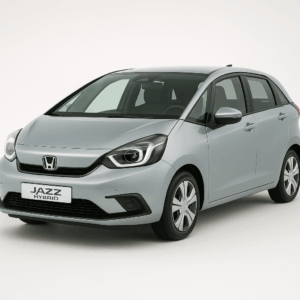 Honda Jazz Hybrid i sølv – rummelig kompakt hybridbil til enkel og fleksibel leasing hos LeasingBird med hurtig levering