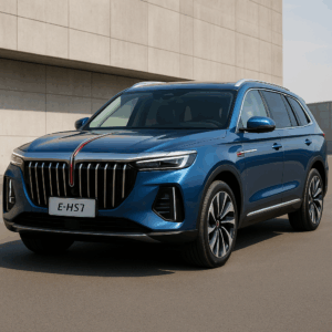 Hongqi EHS7 hybrid i blå – rummelig kompakt SUV til fleksibel leasing, hurtig levering og enkel aftale hos LeasingBird