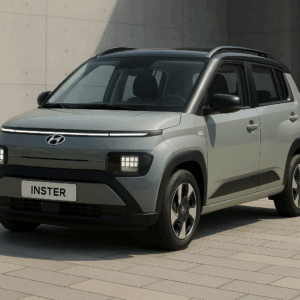Hyundai Inster hybridbil i grøn – kompakt SUV til fleksibel leasing hos LeasingBird, enkel bestilling og hurtig levering.