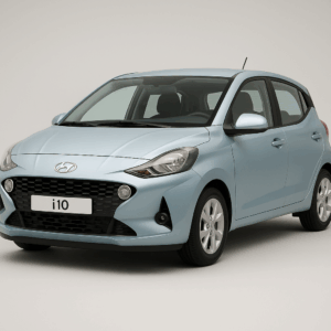 Hyundai i10 blå – brændstoføkonomisk, rummelig kompakt bil til enkel, hurtig levering og fleksibel leasing hos LeasingBird.