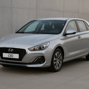 Hyundai i30 5-door hybridbil i sølv – rummelig kompakt SUV til fleksibel leasing med enkel, hurtig levering hos LeasingBird.