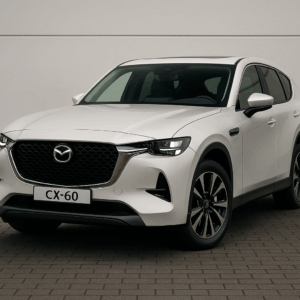 Mazda CX-60 plug-in hybridbil i hvid – rummelig kompakt SUV til enkel, hurtig og fleksibel leasing hos LeasingBird.