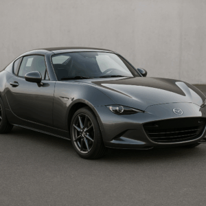 Mazda MX-5 RF grå – sporty hybridbil, kompakt SUV-stil til enkel leasing, hurtig levering og fleksibel aftale