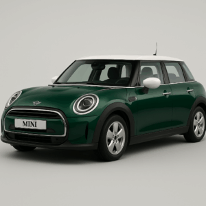 MINI Cooper 5-dørs hybridbil i grøn – kompakt SUV til enkel, fleksibel leasing med hurtig levering hos LeasingBird.