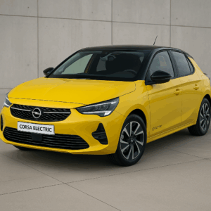 Opel Corsa Electric i solgul – kompakt elbil til fleksibel leasing hos LeasingBird, enkel bestilling og hurtig levering