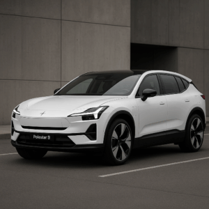 Polestar 3 i hvid – hybridbil, rummelig kompakt SUV til simpel, fleksibel leasing hos LeasingBird med hurtig levering.