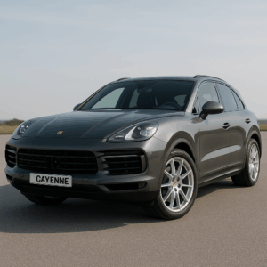 Porsche Cayenne hybridbil i grå – rummelig kompakt SUV til fleksibel, nem leasing og hurtig levering hos LeasingBird