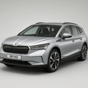 Skoda Enyaq elbil i sølv – rummelig kompakt SUV til fleksibel leasing med hurtig levering hos LeasingBird.