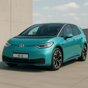 Volkswagen ID.3 elbil i turkis – rummelig kompakt, nul emission til fleksibel leasing, hurtig levering hos LeasingBird.