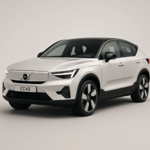 Volvo EC40 hvid hybridbil – kompakt SUV, brændstofeffektiv, enkel leasing, hurtig levering og fleksibel hos LeasingBird.