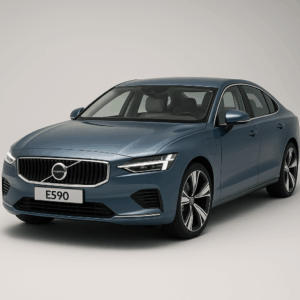 Volvo ES90 hybrid i blå – rummelig sedan til enkel leasing, hurtig levering og fleksibel hybridbil hos LeasingBird.