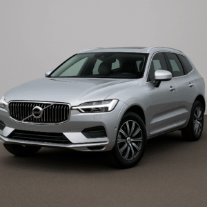 Volvo XC60 hybrid i sølv – rummelig kompakt SUV til fleksibel leasing med hurtig levering hos LeasingBird