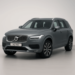 Grå Volvo XC90 hybridbil – rummelig SUV til fleksibel leasing hos LeasingBird med hurtig levering og enkel bestilling